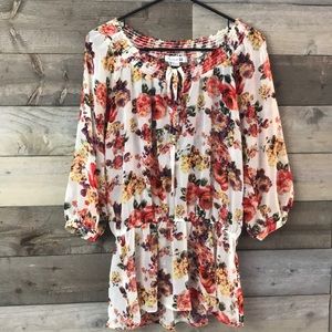 Forever 21 Off the Shoulder Floral Top